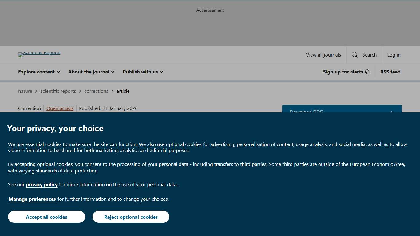 Correction: Bioproduction, characterization, anticancer and antioxidant activities of extracellular melanin pigment produced by newly isolated microbial cell factories Streptomyces glaucescens NEAE-H Scientific Reports